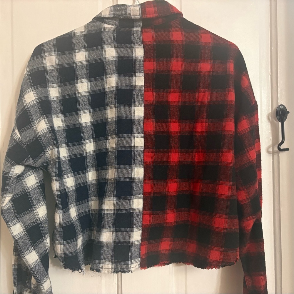 Rue21 Red and Black Plaid Shirt - Picture 5 of 5